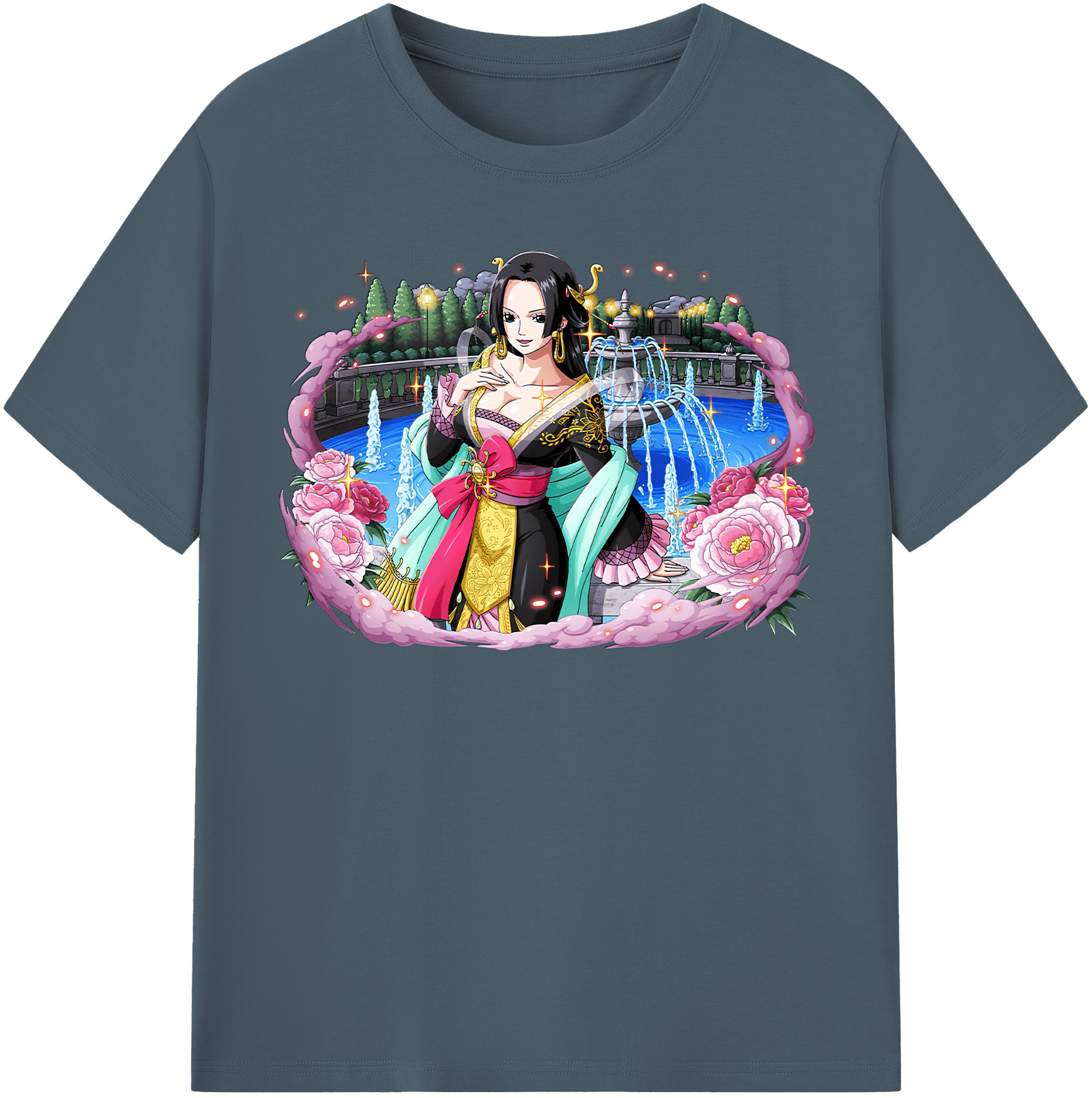 ワンピース ボア・ハンコック ONE PIECE Boa·Hancock 綿100％半袖Tシャツ（フロントプリント）